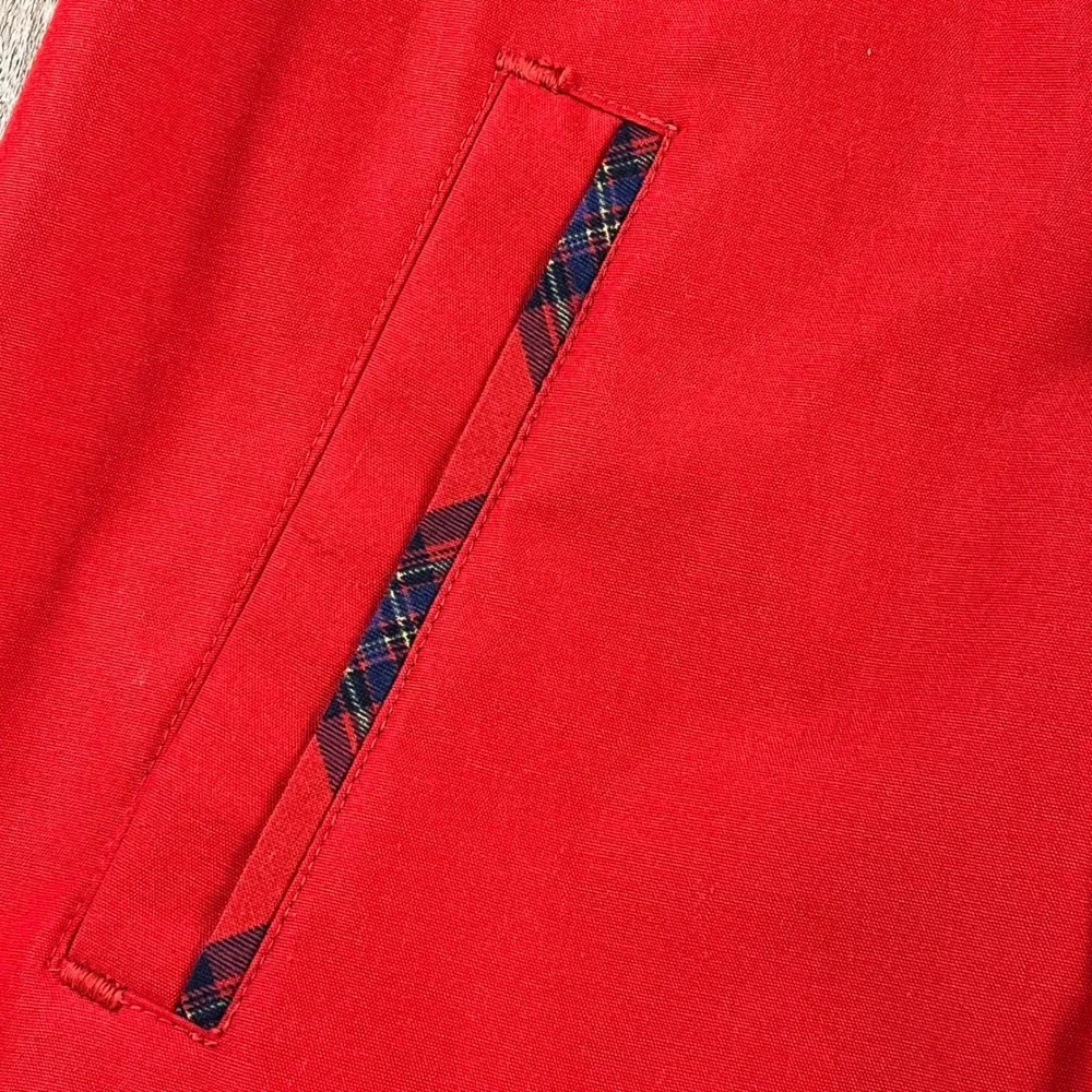 Rothschild Girls Red Hooded Dress Coat Plaid Trim Faux Fur Lined Size 12 Vintage